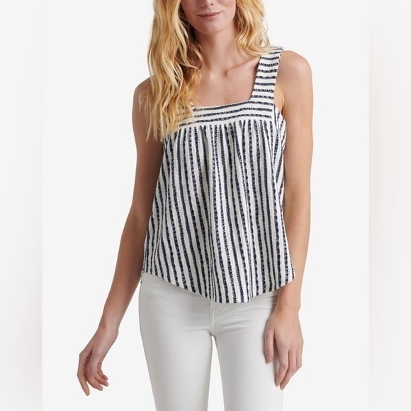 Lucky Brand Tops - ⛄️Lucky Brand Striped Square-Neck Top
